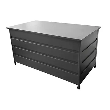 Royal Seasons Opbergbox Milton Aluminium Antraciet 160 x 82 x 85 cm