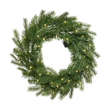 Everlands Grandis krans met verlichting 50 cm