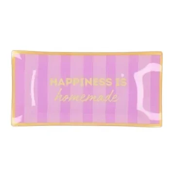 Daan Kromhout Design Bord Rechthoek Happiness Is Homemade 20 x 10 x 2 cm