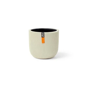 Capi Europe Pot bol Groove beige 14 x 14 x 13 cm