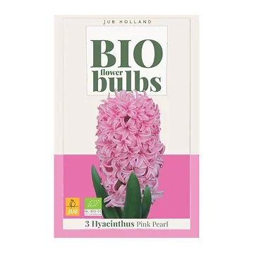 JUB Holland Bloembollen Hyacint (Hyacinthus 'Pink Pearl') Biologisch 3 stuks