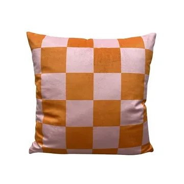 Kussen Liva oranje roze 45 x 45 cm