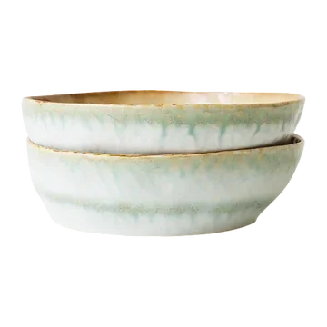 HKliving Pastakom 70's Ceramics Petal 2 stuks 19.5 cm