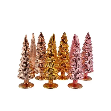 Twinkle Earthy Terra Glass Tree Metallic Ass 9x25cm