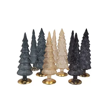 Twinkle Black Glass Tree Ass 9x30cm
