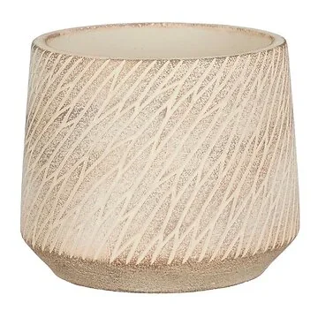 Mica Decorations Pot Camino Rond Taupe 11.5 x 13.5 cm
