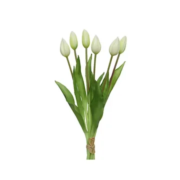 Decoris Tulpen Bos 6 stuks Creme 40 cm