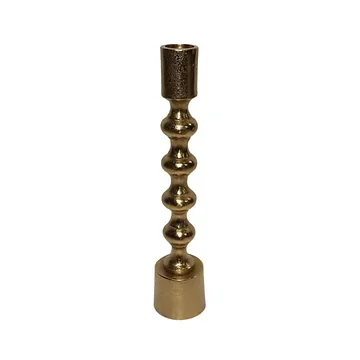 Kandelaar bubbles large goud 5 x 5 x 24 cm