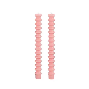 Mica Decorations Dinerkaars ribbel roze 25 cm