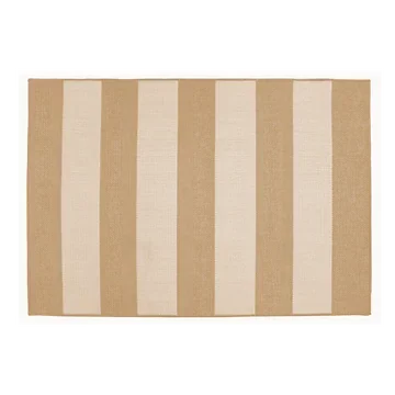Outdoor vloerkleed stripes natural/white 160 x 230 cm
