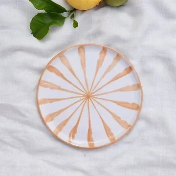 Lenta Living Dinerbord Granada Streep Peach 28 cm