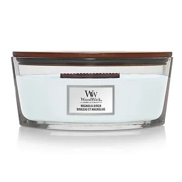 WoodWick Magnolia Birch Ellipse Candle