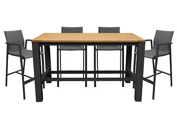 Royal Seasons Barset 4-zits Madeira Zwart
