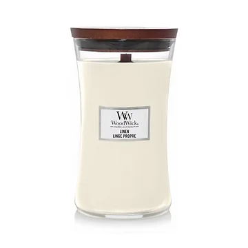 WoodWick Linen Large Candle