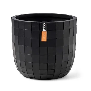 Capi Europe Bloempot Blocks Zwart 9 x 8 cm