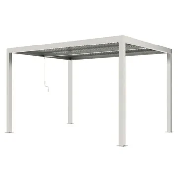 Royal Seasons Terrasoverkapping Bergamo Aluminium Zand met Verlichting 400 x 300 x 250 cm