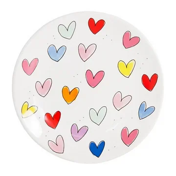 Blond Amsterdam Bord Hearts 22 cm