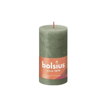 Bolsius Rustiek stompkaars Fresh Olive 130/68