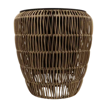 Mica Decorations Pot Pancho Rond Lichtbruin 30 x 38 cm