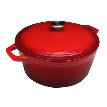 Cast Iron Braadpan Gietijzer Rood 4,5L 24 cm