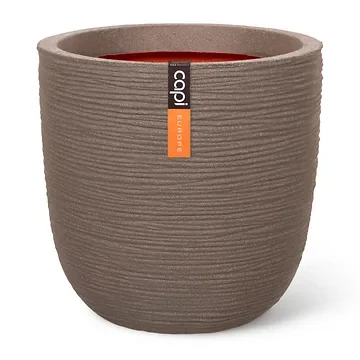 Capi Europe Bloempot Nature Rib Warm Taupe 54 x 52 cm