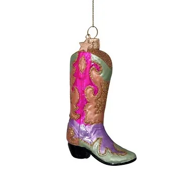 Vondels Kersthanger multicolor cowboylaars 12 cm