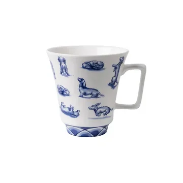 Heinen Delfts Blauw Theemok Teckel Nhaan