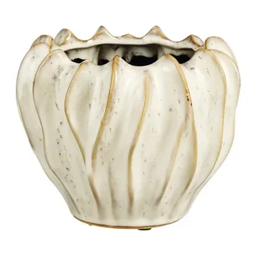 Mica Decorations Bloempot Thom Rond Wit 15 x 18.5 cm