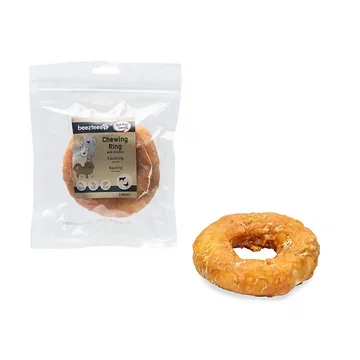 Beeztees kauwring met kip 12.5 cm