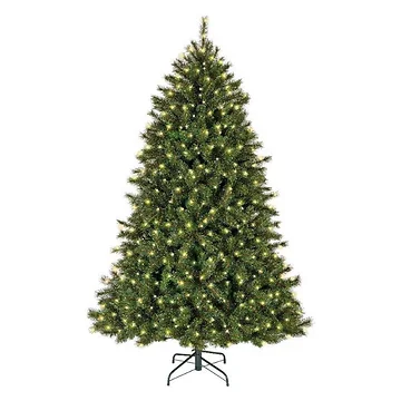 Everlands kunstkerstboom Malmö spruce frosted met verlichting 210 x 136 cm
