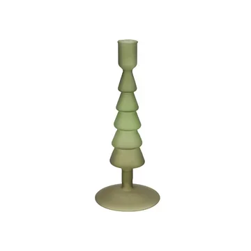 Theelichthouder Nova dennenboom groen 9 x 22