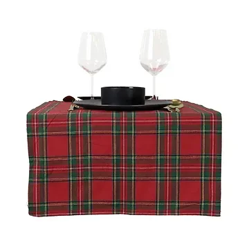 Unique Living Tafelloper Xmas tartan rood 45 x 150 cm