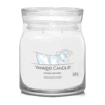 Yankee Candle Geurkaars Clean Cotton Signature Medium