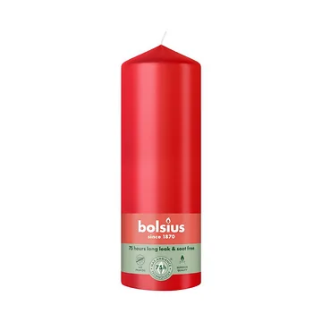 Bolsius Stompkaars Delicaat Rood 6.8 x 20 cm