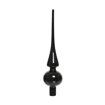 Decoris Piek glas zwart glanzend 26 cm