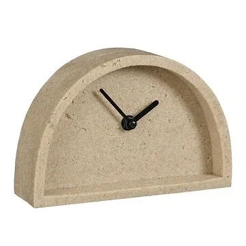 Mica Decorations Tafelklok Creme 19.5 x 6 x 12 cm