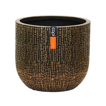 Capi Europe Bloempot Skin Zwart Goud 9 x 8 cm