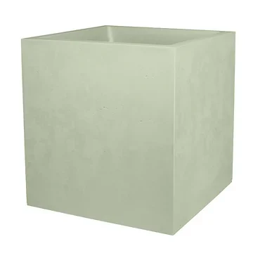 Eda Pot Basalt Vierkant Almond Green 39.5 x 39.5 x 43.5 cm