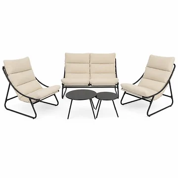 Ease up Loungeset 4-zits Lazize Antraciet