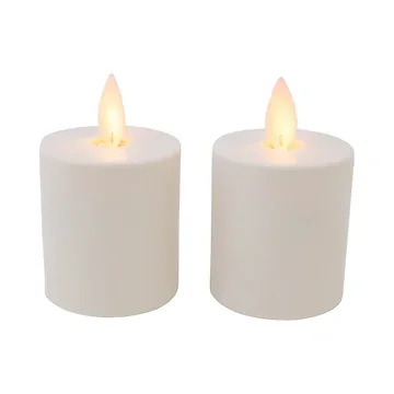 Stompkaars Ivoor (2 stuks) 4.5 x 8 cm met timer