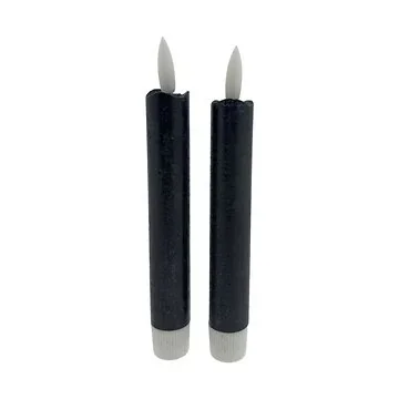 Home Society LED dinerkaars Zwart 16.5 cm 2 stuks