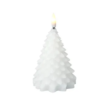 LED-kaars kerstboom wit 11 cm