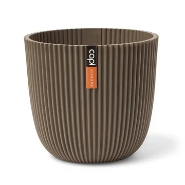 Capi Europe Bloempot Groove Warm Taupe 13 x 12 cm