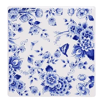 Heinen Delfts Blauw Tegel Bloementuin 13 cm