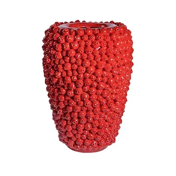 Des Pots Vaas groot granaatappel rood 78 x 56 cm