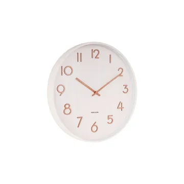 Karlsson Wandklok Pure Lindehout Medium Wit 40 x 4.5 cm