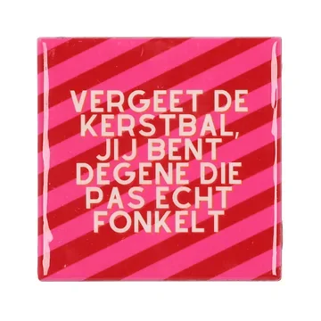 Tegel Vergeet De Kerstbal 10 x 10 cm