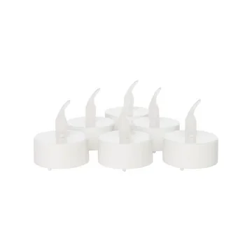 LED Waxinelichtjes Wit 4 x 4 cm met timer
