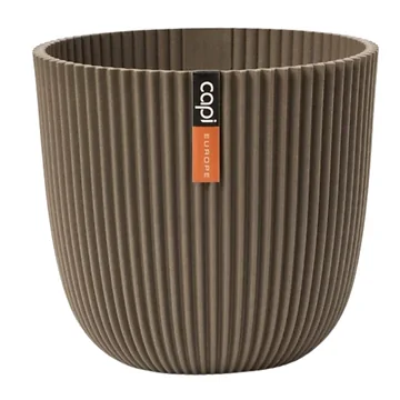 Capi Europe Bloempot Groove Warm Taupe 29.5 x 27 cm