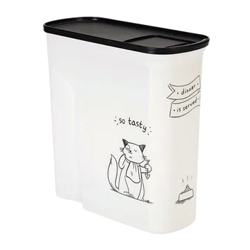 Curver Voedselcontainer Kat Dinner is Served Wit 6L 27 x 11 x 28 cm